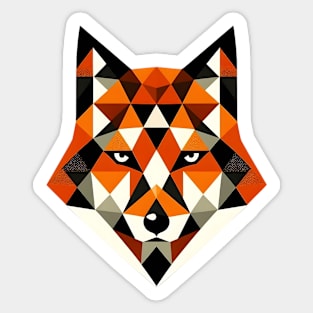 Geometric Fox Sticker